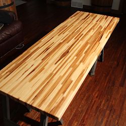 restaurant table tops_maple butcher block_hard_solid wood table