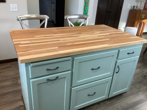 Hickory Kitchen Island