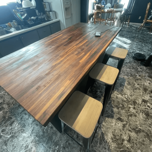 Walnut Kitchen Island