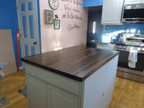 Walnut Kitchen Island